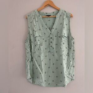 Torrid Light Green Sleeveless Blouse